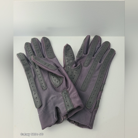 Vintage Aris Isotoner The Original GREY Women's One Size Driving Gloves - Picture 9 of 13